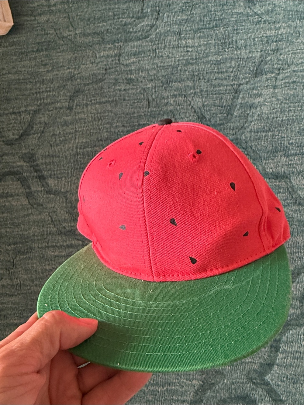 Kids Watermelon Baseball Cap - Red and Green